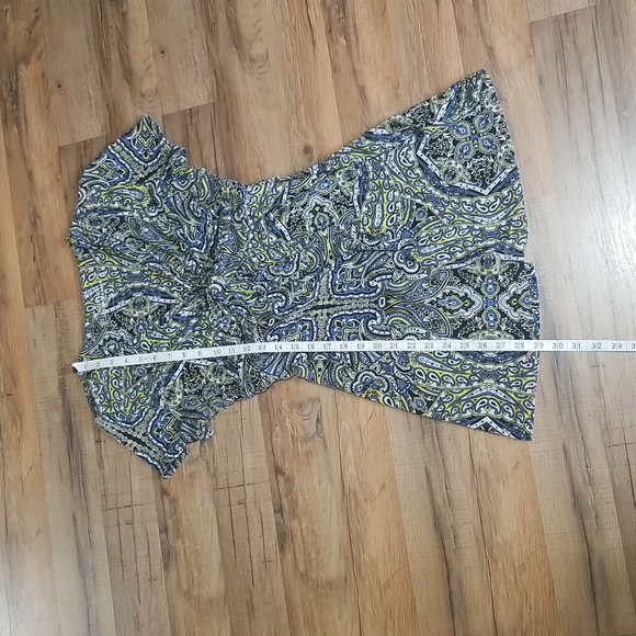 SOMA Live Lounge Wear Luxuriously Soft Paisley Print Twist Front Top Tunic Shirt - Picture 8 of 13